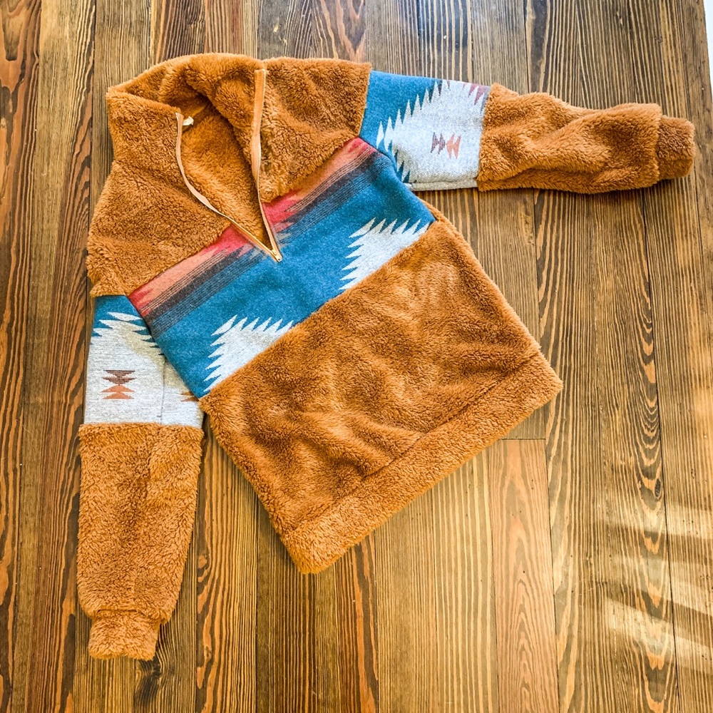 Aztec Sherpa pullover